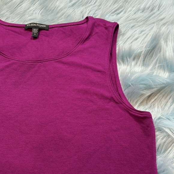 Eileen Fisher Plum Purple Tank Top sz S - Picture 5 of 8